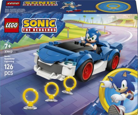 77117 LEGO® Sonic the Hedgehog™ Sonikas: greitaeigis automobilis Žaibas 