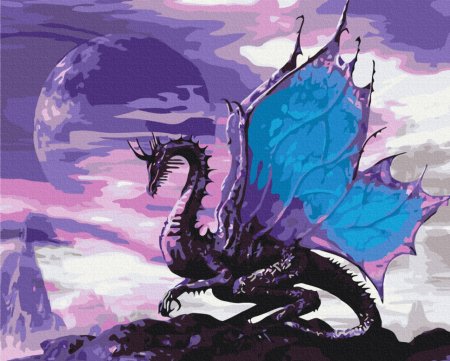 BRUSHME spalvinimo pagal skaičius rinkinys Heavenly dragon, BS52359 BS52359