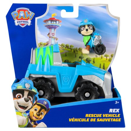 PAW PATROL transporto priemonė su figūrėle Rescue Vehicle Rex, 6071216 