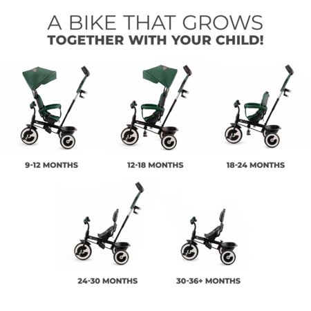 KINDERCRAFT triratukas ASTON 2 Plus, žalias, KRASTO02GREPL00 