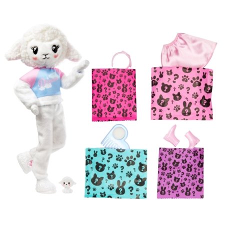 BARBIE Cutie Reveal lėlė marškinėlių serija ėriukė, HKR03 HKR03