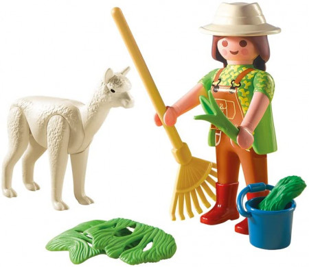 PLAYMOBIL LARGE EGGS prižiūrėtojas ir alpaka, 4944 4944