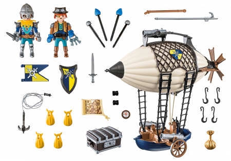 PLAYMOBIL NOVELMORE Riterių dirižablis, 70642 70642