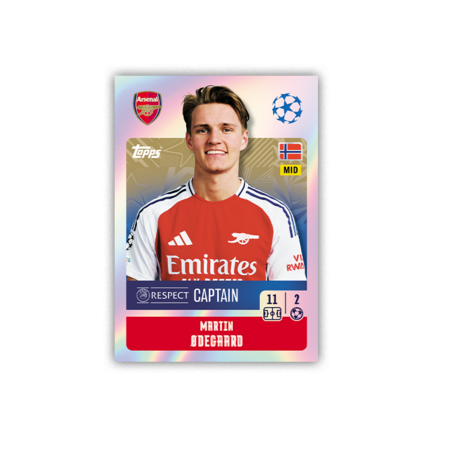 TOPPS lipdukai Champions League 2025 Eco Pack, 24+6vnt., 5053307074491 