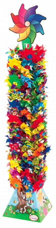 GIOBAS vėjo malūnėlis plastikiniu koteliu 20 x 45cm art. 231 231