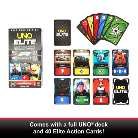 MATTEL GAMES UNO Elite F1 kortos, JLV42 