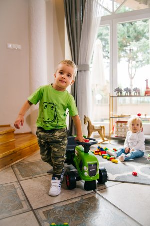 FALK traktoriukas-paspirtukas Claas su priekaba,  212C 212C