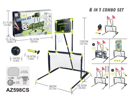 AJ SPORTZ sportinis rinkinys, 6 in 1, AZ598CS 