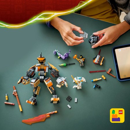 71854 LEGO® NINJAGO® Cole misijos robotas ir drakono pavidalo Zane 