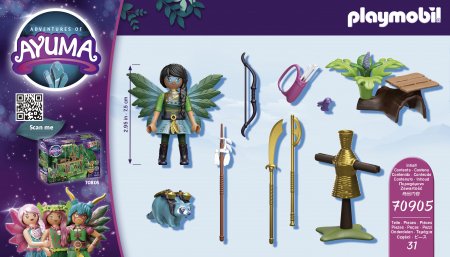 PLAYMOBIL Adventures of Ayuma Starter Pack Fėjų riterė su meškėnu, 70905 70905