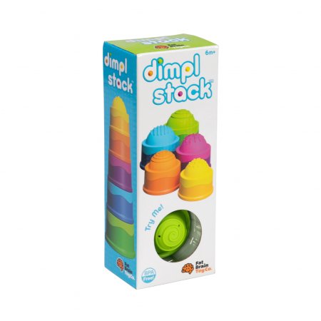 FAT BRAIN TOYS Sensorinis žaislas Dimpl Stack, FA293 