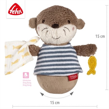 BABYFEHN Otter Theo barškutis Roly poly Ūdra, 47165 