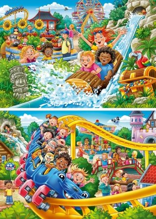 RAVENSBURGER PUZZLE dėlionė Pramogų parkas, 2x24 det., 12004258 7 