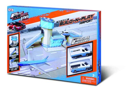 MAISTO DIE CAST žaidimų komplektas Fresh Metal Airport Terminal, 12529 