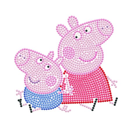 DIAMOND DOTS kūrybinis rinkinys piešimas deimantais Peppa Pig, DTZ10.010 DTZ10.010