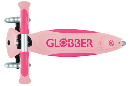 GLOBBER paspirtukas Go Up Deluxe Lights, pastelinis rožinis, 748-710 