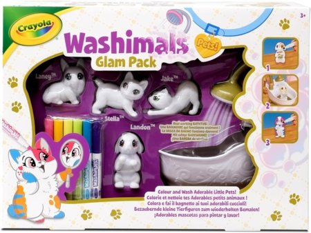 CRAYOLA kūrybinis rinkinys Pets Tub, 74-7453 