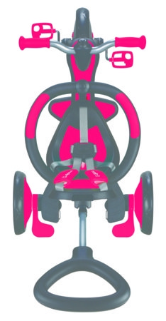 GLOBBER triratukas Explorer Trike Foldable 4 In 1, raudonas spalvos, 732-102 