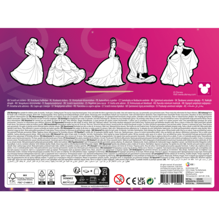 MOXY DISNEY PRINCESS nutrinamų lipdukų rinkinys, TT045200 