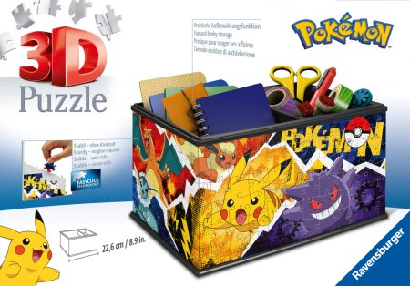 RAVENSBURGER 3D dėlionė-daiktadėžė Pokemon, 216d., 11546 11546