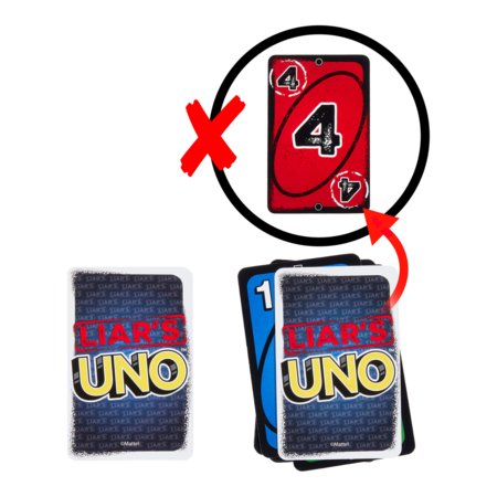 MATTEL GAMES UNO kortos Liar’s, JLH43 
