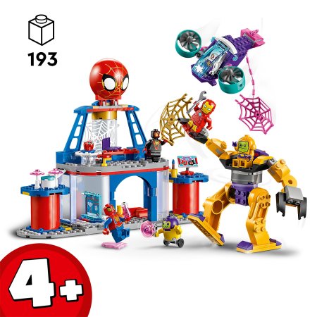 10794 LEGO® Spidey Voriuko komandos voratinklių sukimo būstinė 