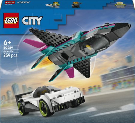 60489 LEGO® City Reaktyvinis lėktuvas prieš automobilį 