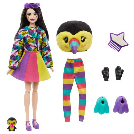 BARBIE Cutie Reveal rinkinys, džiunglių serija, tukano paukštė , HKR00 HKR00
