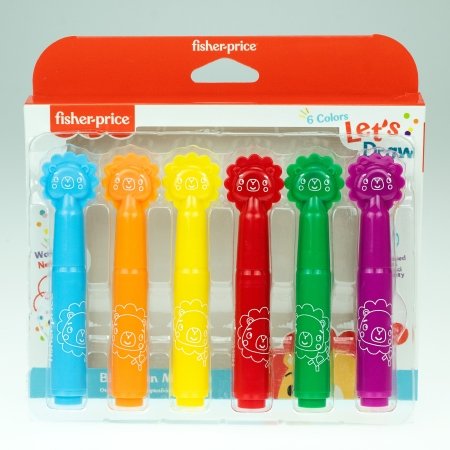 FISHER PRICE Žymekliai Lion 6vnt., 321-00008 