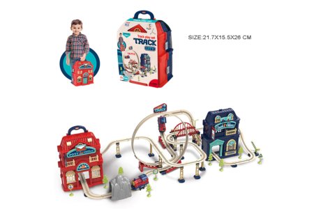TRACK traukinio rinkinys su garsu 129vnt., HW23016270 