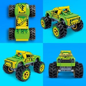 MEGA CONSTRUX HOT WHEELS konstruktorius Hot Wheels džipas lenktynininkas asort, HHW80 HHW80