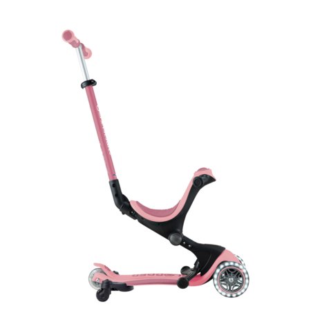 GLOBBER paspirtukas Go Up Deluxe Lights 360°,  pastelinis rožinis, 699-310 