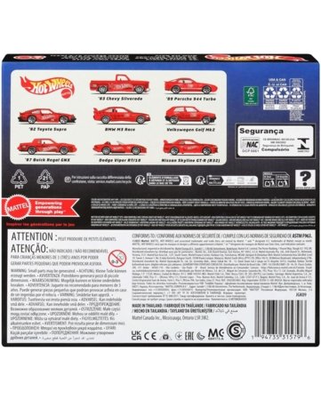 HOT WHEELS aštuonių automodeliukų rinkinys Mattel 80, JGK09 