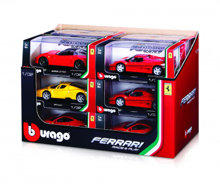 BBURAGO FERRARI automodelis 1/32 Ferrari RP Vehicels, asort., 18-46100 18-46100