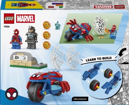 11206 LEGO® ǀ Marvel Spidey And His Amazing Friends Voriukas ant motociklo prieš Ragano 