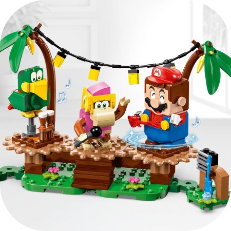 71421 LEGO® Super Mario™ Kongės Diksės džiunglių pramogų papildomas rinkinys 71421
