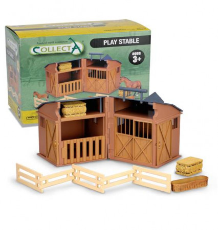 COLLECTA arklidė ir priedai žaislinė sulankstoma, 89333-cb 