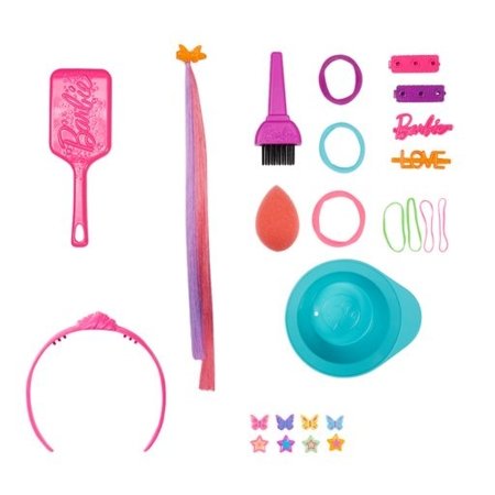 BARBIE Styling Head vaivorykštės spalvų stilizavimo galva, HMD78 HMD78