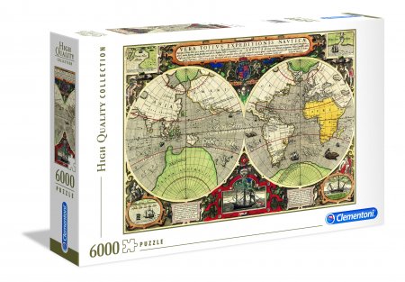 CLEMENTONI Dėlionė Antikinis jūrinis žemėlapis 6000pcs., 36526 36526