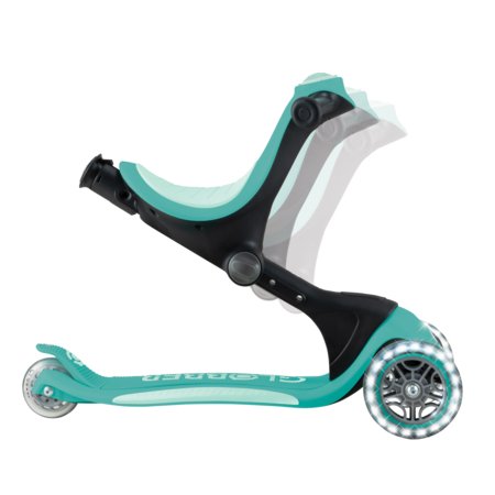 GLOBBER paspirtukas Go Up Deluxe Lights, mėtinis, 748-706 