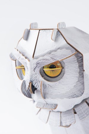MAKEBUG 3D popierinė delionė Snowy Owl, MB-B-0009 