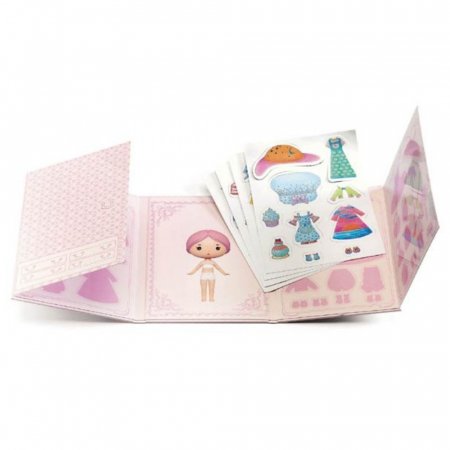 DJECO nuklijuojami lipdukai Miss Lily pink, DJ06980 DJ06980