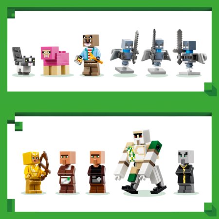 21596 LEGO® Minecraft® Evokeris ir kaimo užpuolimas 