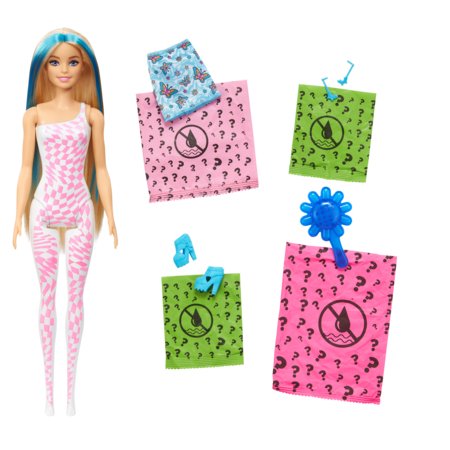 BARBIE Barbės spalvų siurprizų rinkinys, vaivorykštės  serija, HRK06 