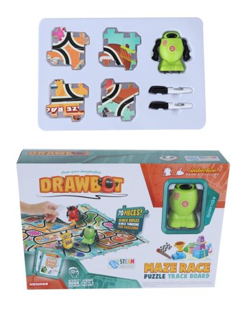 DRAWBOT robotukas su dėlione - labirinto trasa 70 vnt, DB2-3 DB2-3