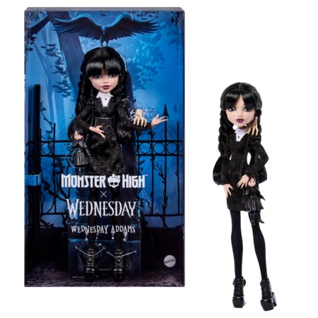 MONSTER HIGH X WEDNESDAY kolekcinė lėlė Trečiadienė, JNJ91 