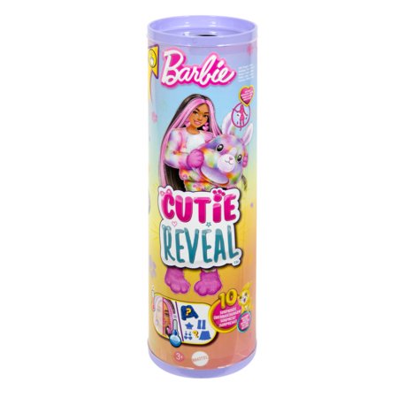 BARBIE Cutie Reveal kiškutės rinkinys, spalvotų sapnų serija, HRK38 