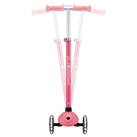 GLOBBER paspirtukas Primo Plus Glow Lights, koralinis rožinis, 443-110 