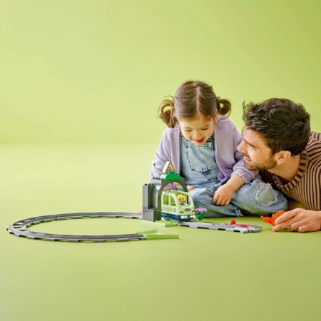 10425 LEGO® DUPLO® Town Traukinuko tunelio ir bėgių papildomas rinkinys 