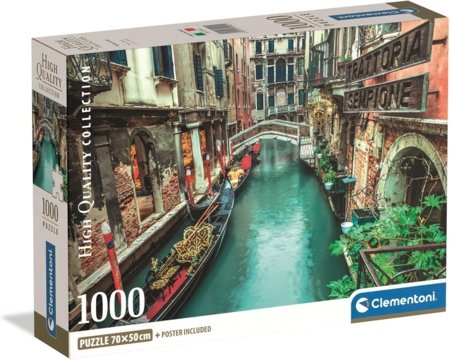 CLEMENTONI dėlionė Venice Canal, 1000 det., 39945 